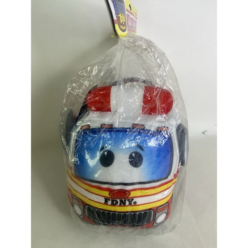 FDNY Fire Truck New York Plush Stuffed Toy Authentic by Bronx Toys NEW